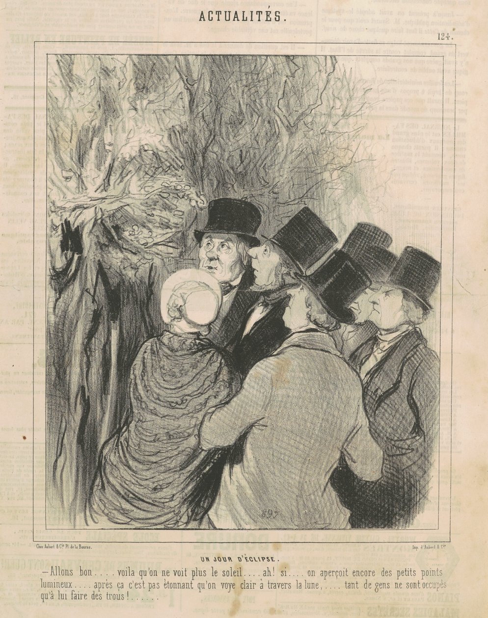 Un Giorno di Eclissi da Honoré Daumier