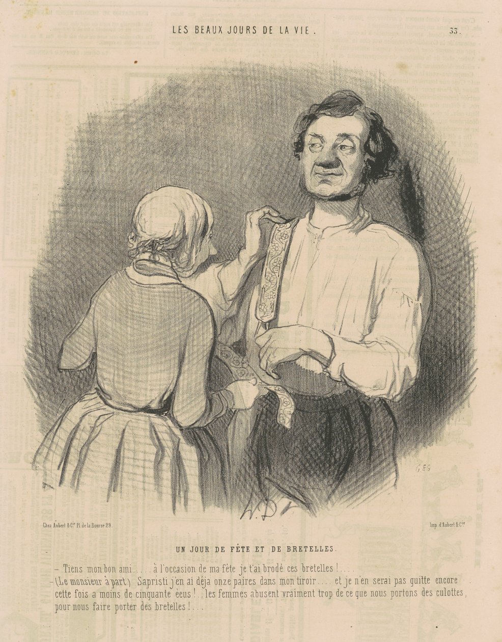 Un giorno di festa e di bretelle da Honoré Daumier