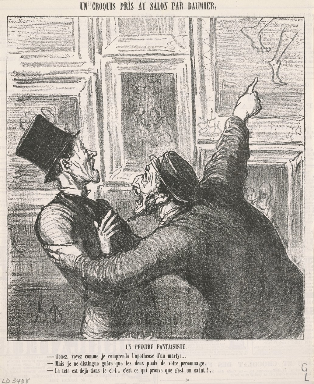 Un pittore fantasioso da Honoré Daumier