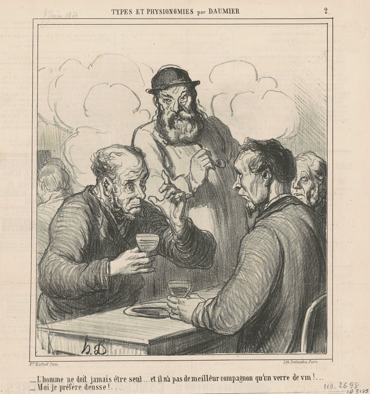 Un filosofo da Honoré Daumier