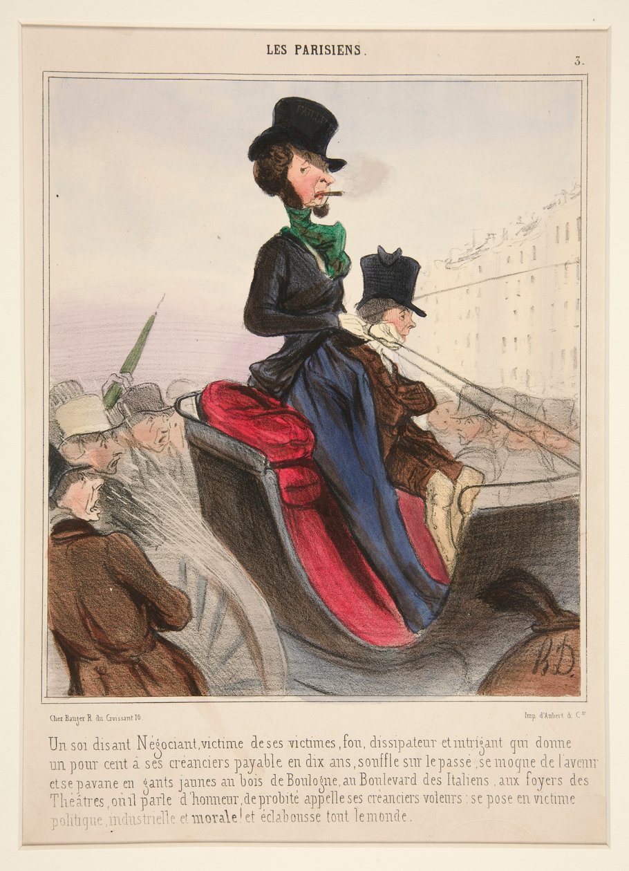 Un cosiddetto negoziante vittima delle sue vittime da Honoré Daumier