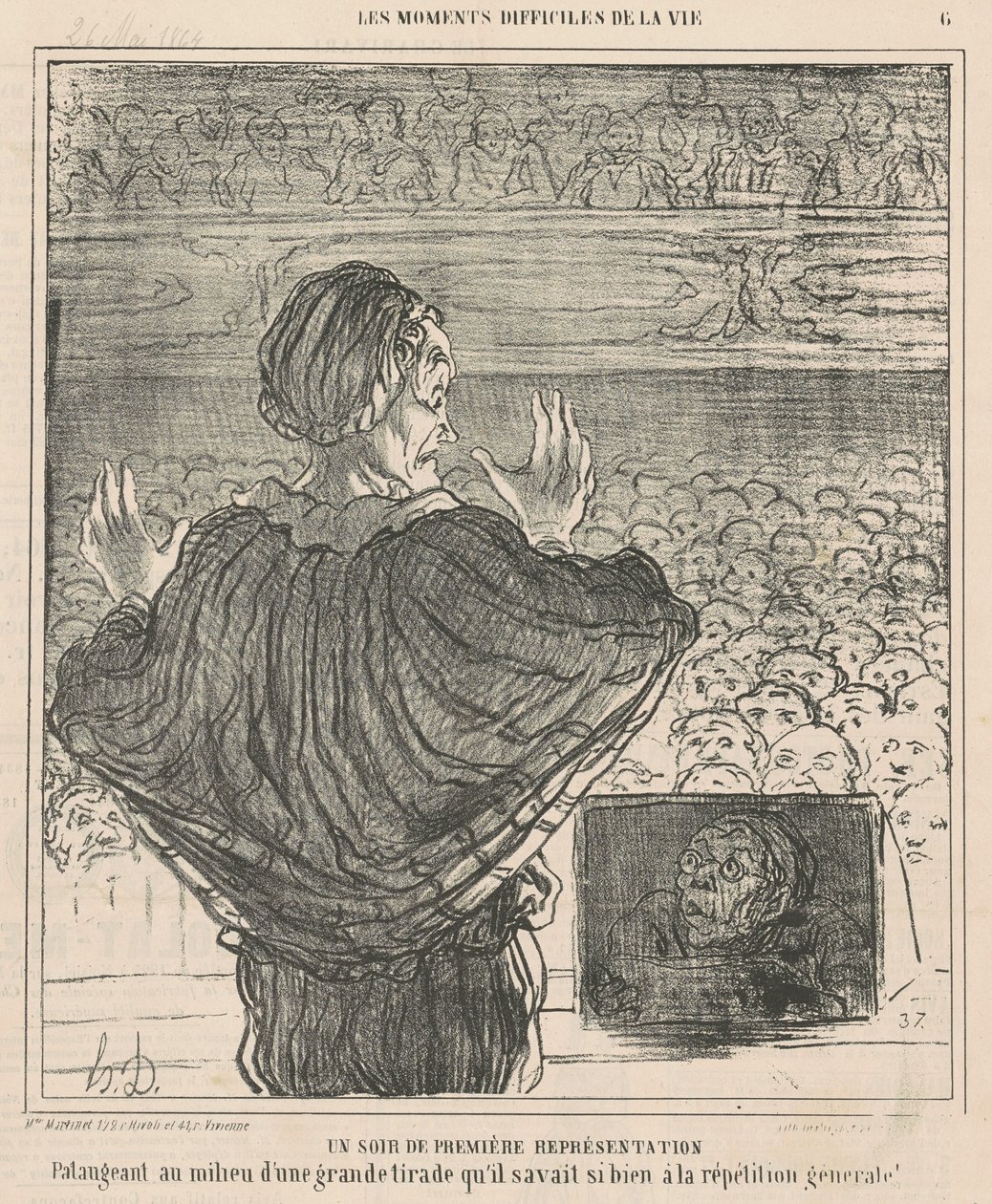 Una sera di prima rappresentazione da Honoré Daumier