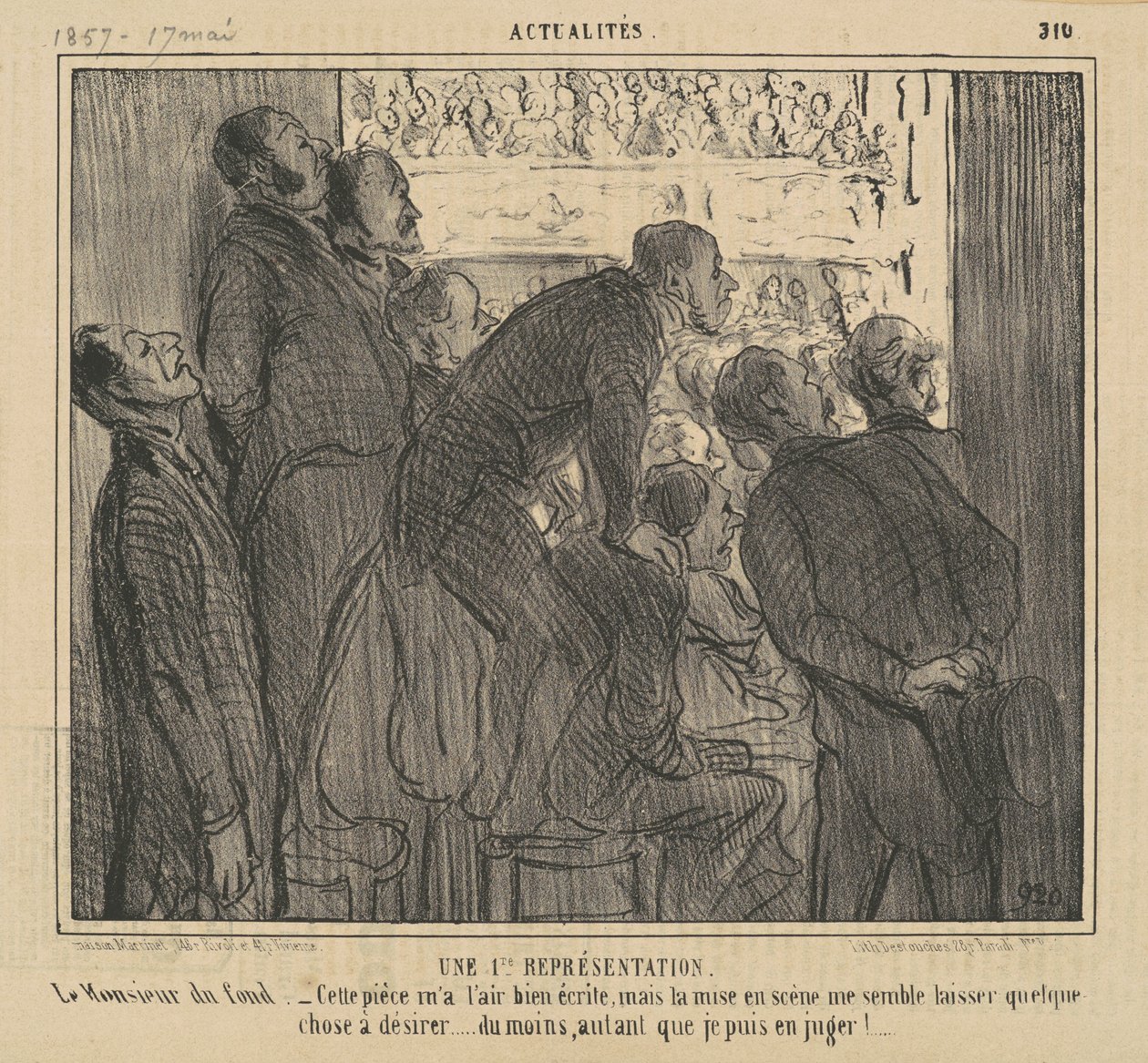 Una Prima Rappresentazione della Borsa da Honoré Daumier