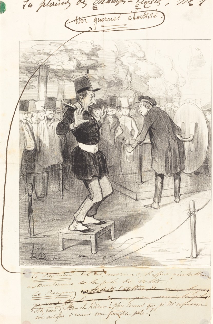 Un guerriero elettrizzato da Honoré Daumier