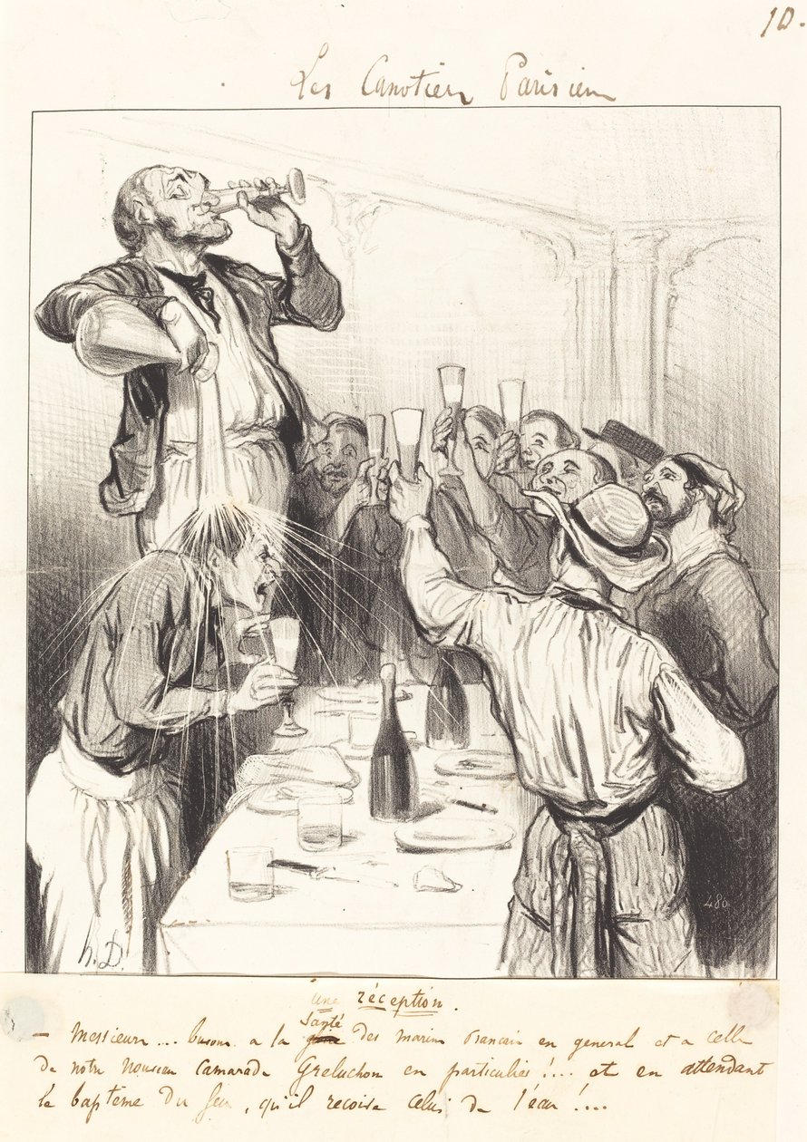 Una ricezione da Honoré Daumier