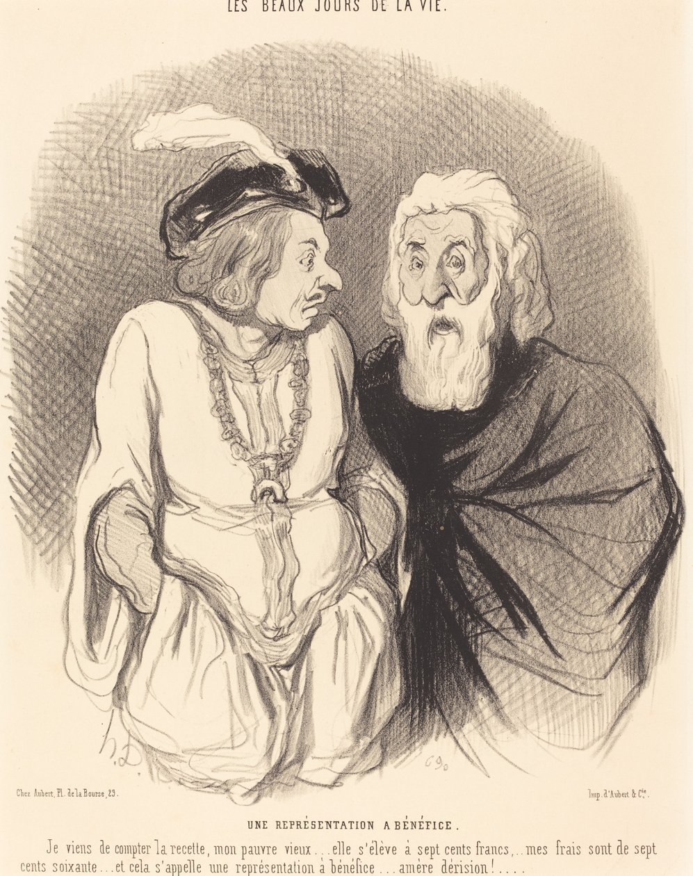 Una rappresentazione a beneficio da Honoré Daumier