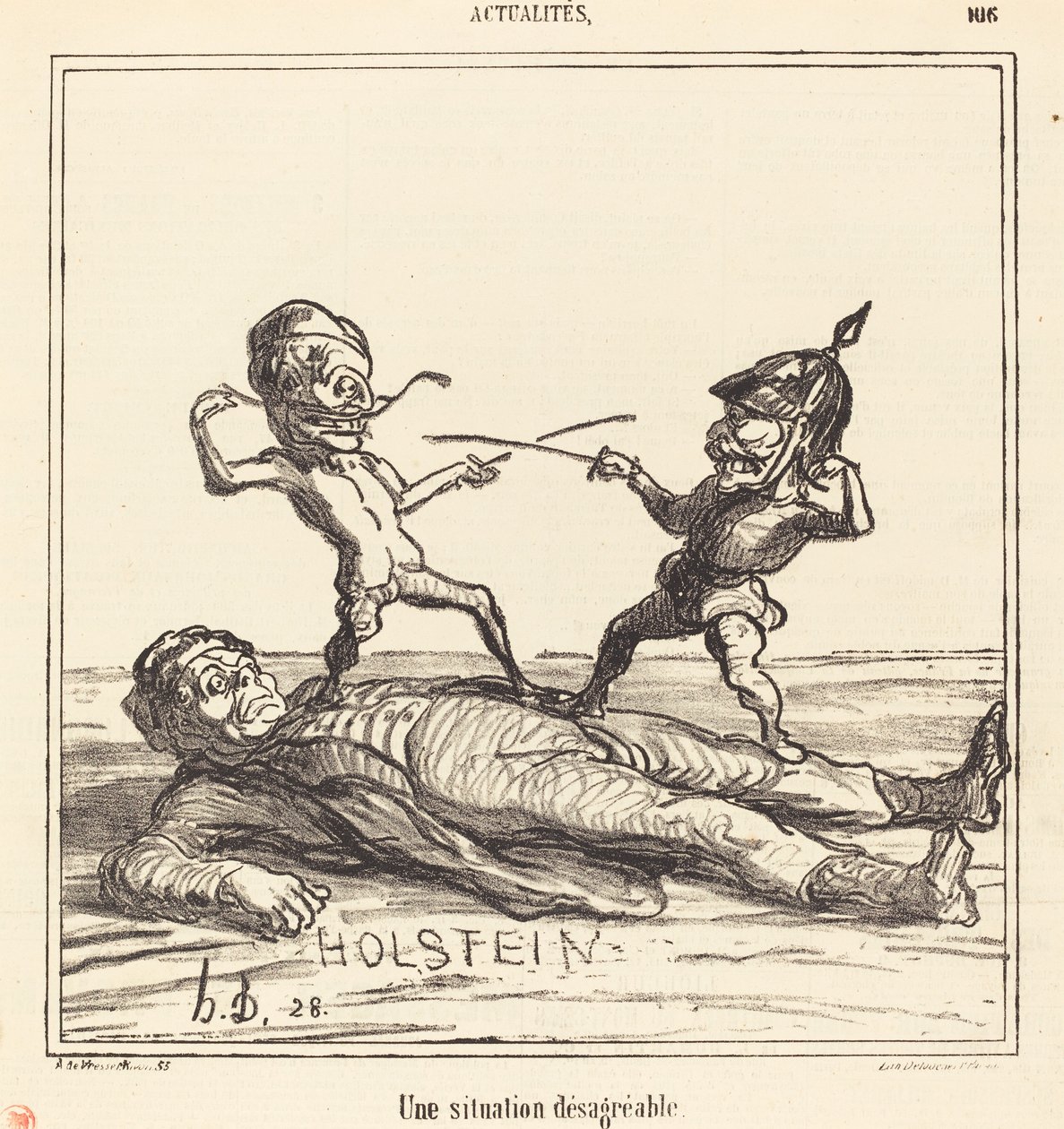 Una situazione spiacevole da Honoré Daumier