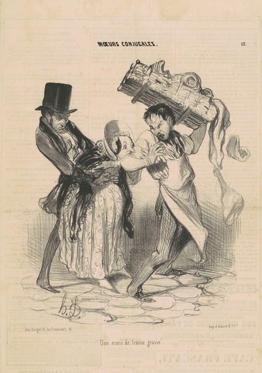 Un desiderio di donna incinta da Honoré Daumier