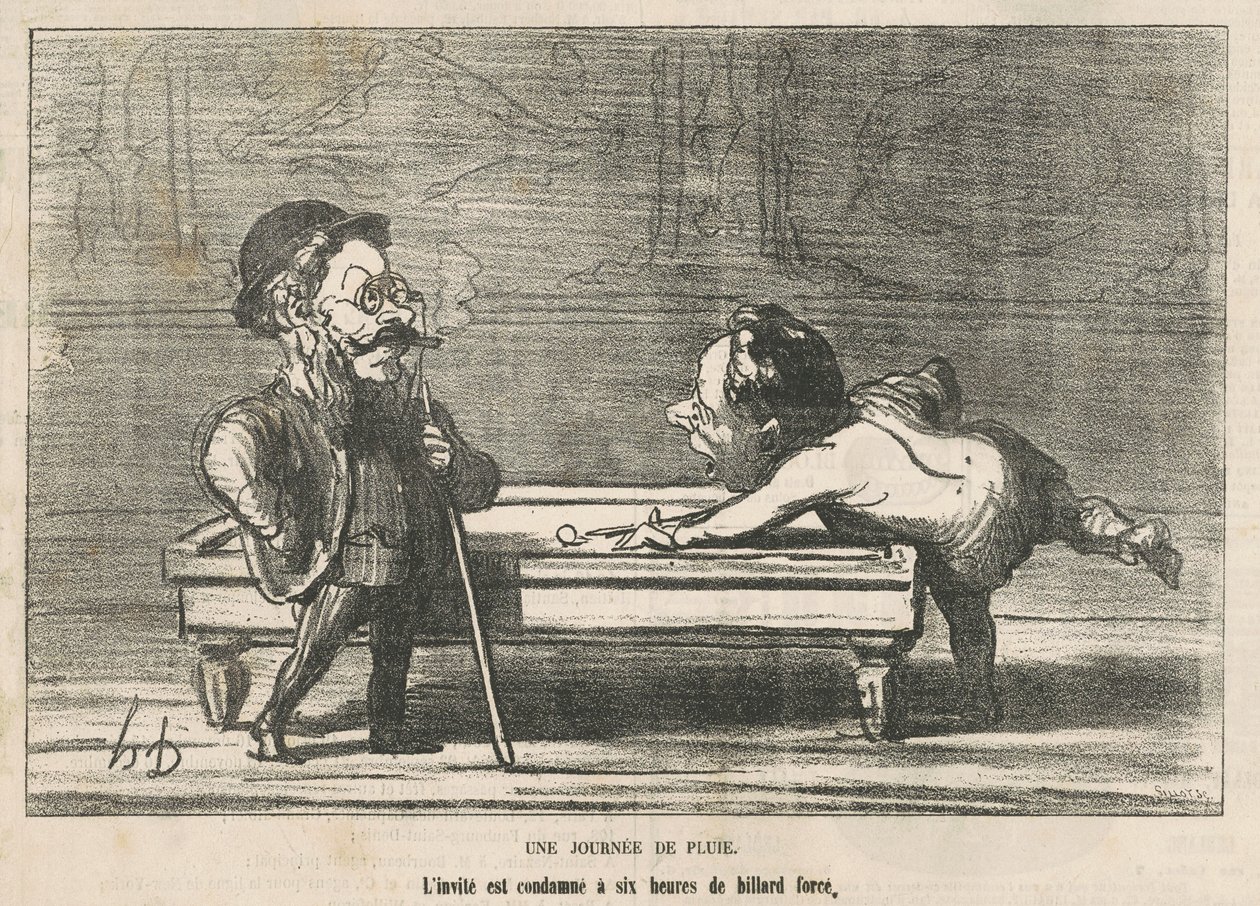 Una giornata di pioggia da Honoré Daumier
