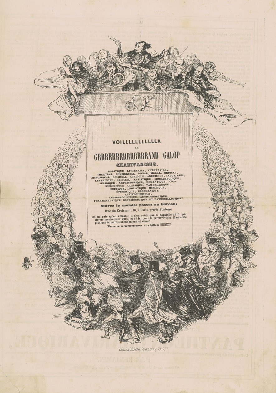 VOILLLLLLLLLLLA LE GRRRRRRRRRRRRRRAND galop charivarique da Honoré Daumier