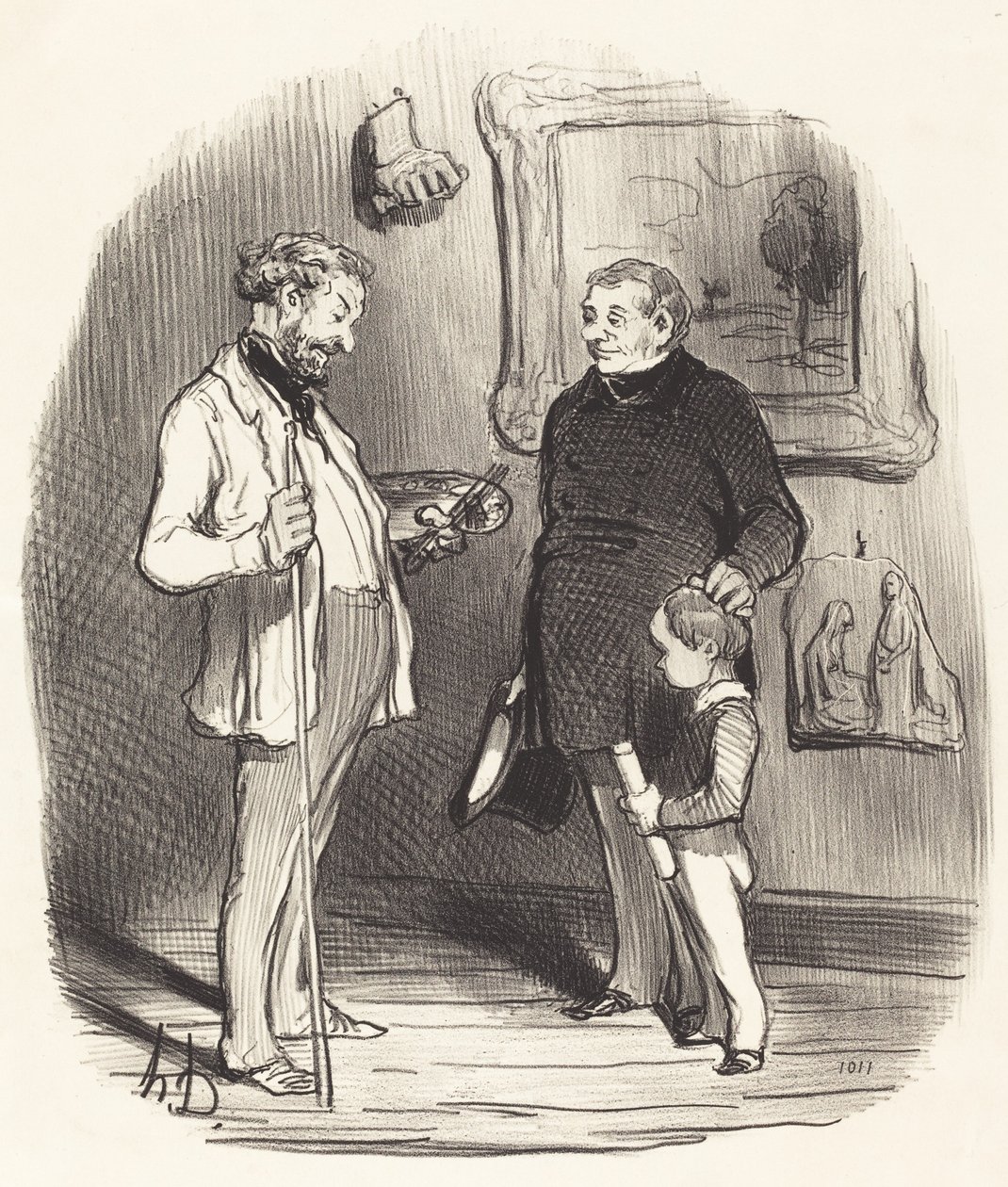 Ecco il mio piccolo... se non ha abbastanza mezzi... da Honoré Daumier