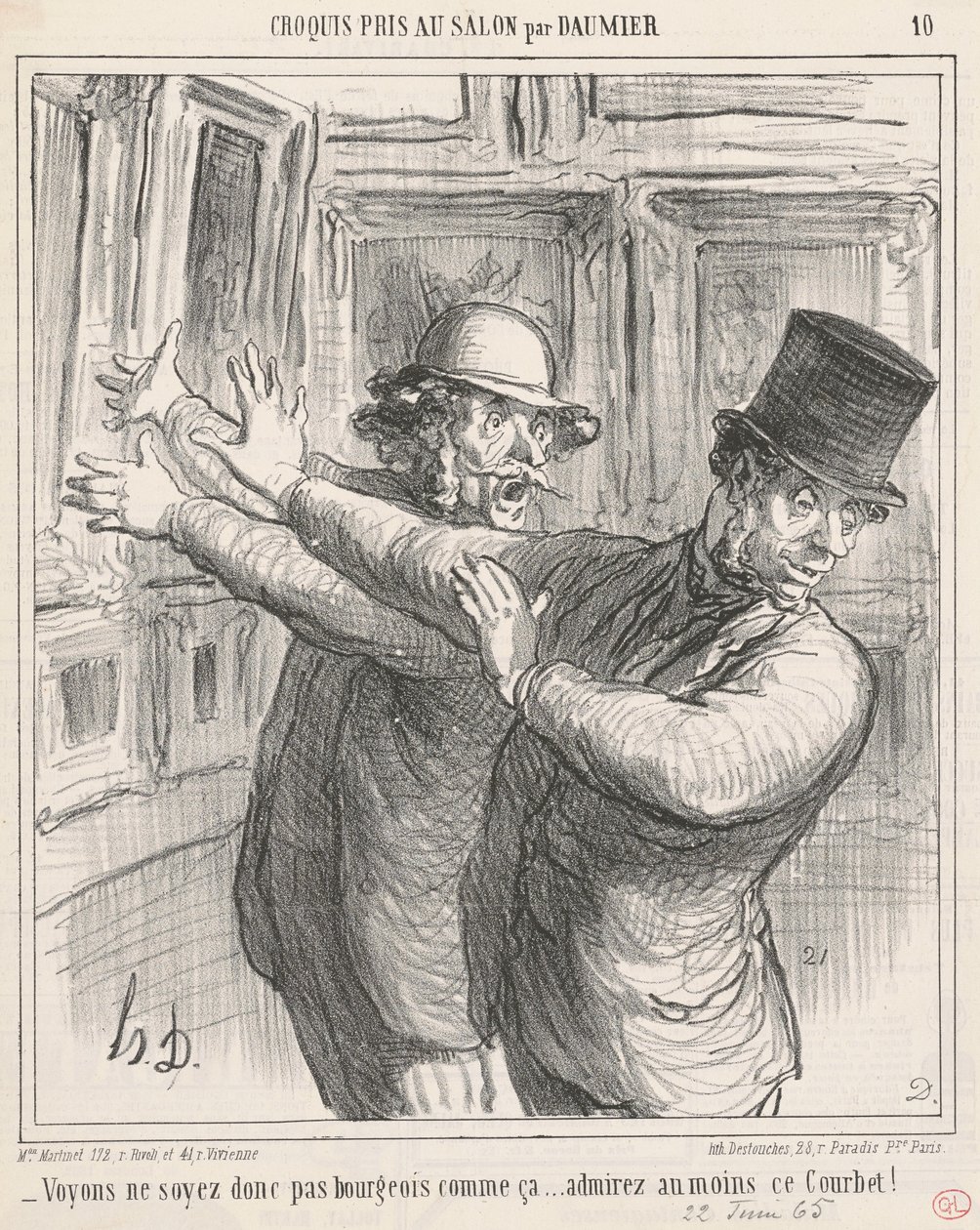 Vediamo... almeno ammirate questo Courbet!... da Honoré Daumier