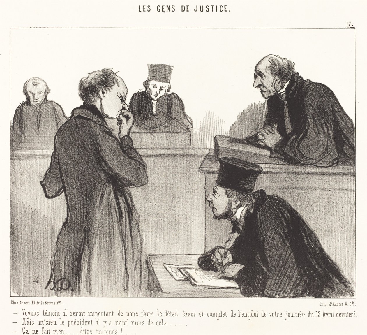 Vediamo testimone, sarebbe importante... da Honoré Daumier