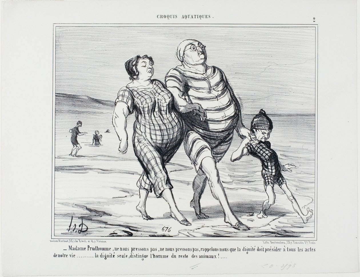 "- Madame Prudhomme, non abbiamo fretta, ricordiamo che la dignità deve presiedere a tutti gli atti della vita... solo la dignità distingue l
