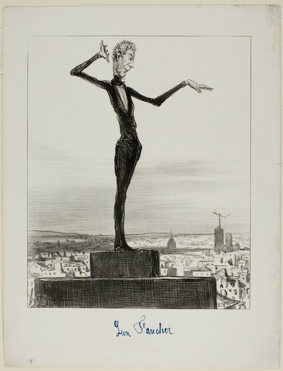 Un suggerimento del Charivari al sig. Léon Faucher per evitare errori telegrafici in futuro, tavola 122 da Actualités da Honoré Victorin Daumier