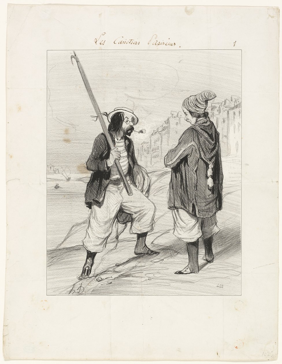 All Right Rigobert, My Old Friend..., piatto unico di Les Canotiers Parisiens da Honoré Victorin Daumier