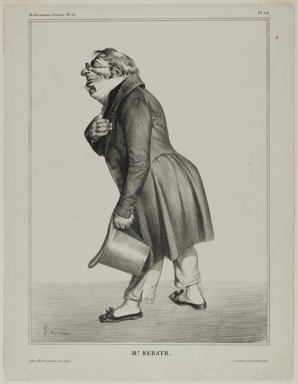 Auguste-Hilarion, conte di Kératry da Honoré Victorin Daumier