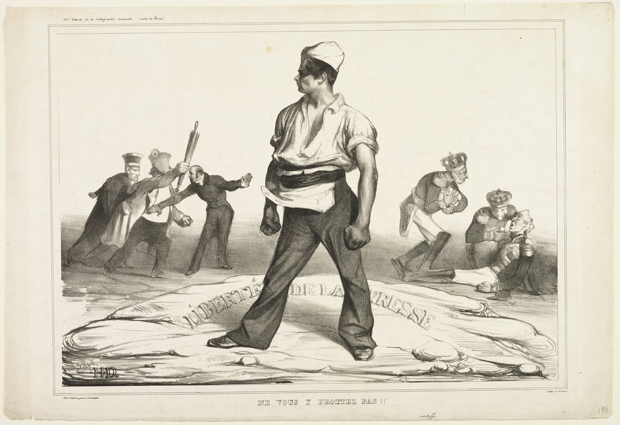 Non ti immischiare!, piatto 20 da Honoré Victorin Daumier