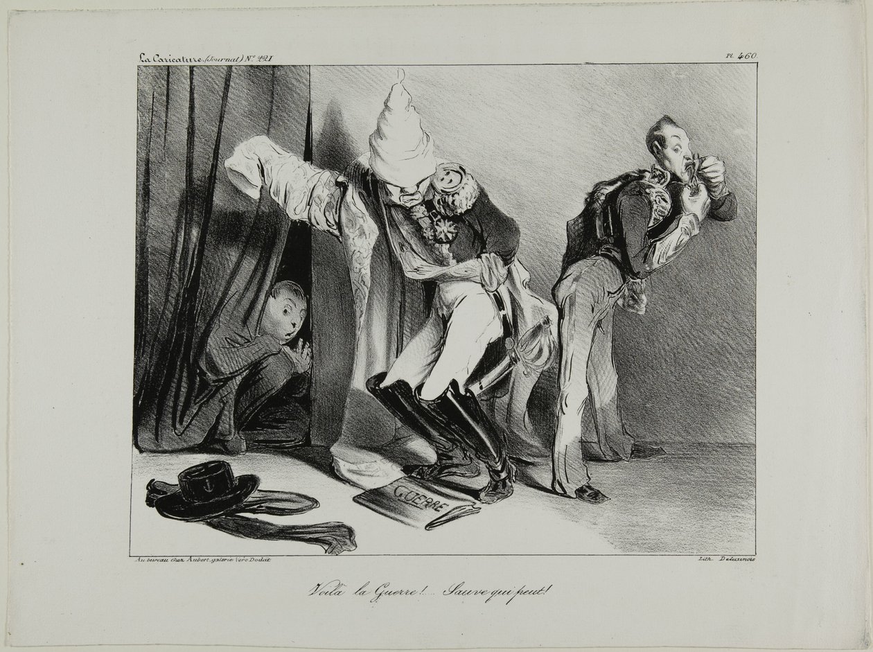 "È la guerra! ...Ognuno per sé!", targa 460 da Honoré Victorin Daumier