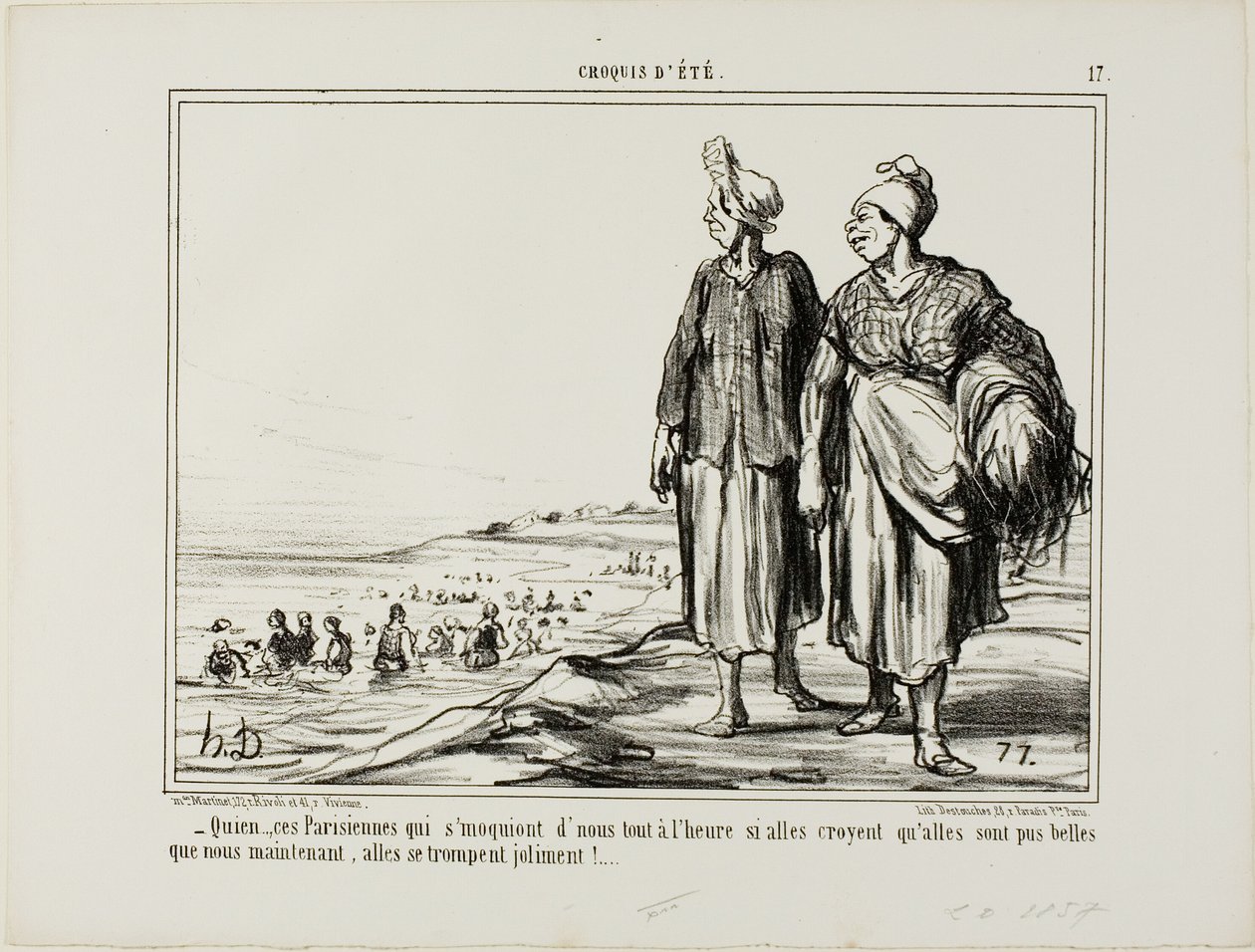 Quien... quelle donne parigine che si prendono gioco di noi da Honoré Victorin Daumier