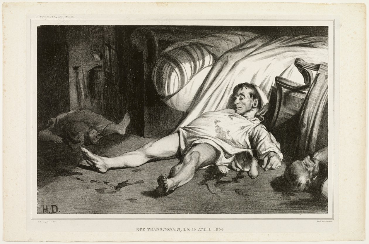 Rue Transnonain, il 15 aprile 1834, 2 ottobre 1834, lastra 24 da L