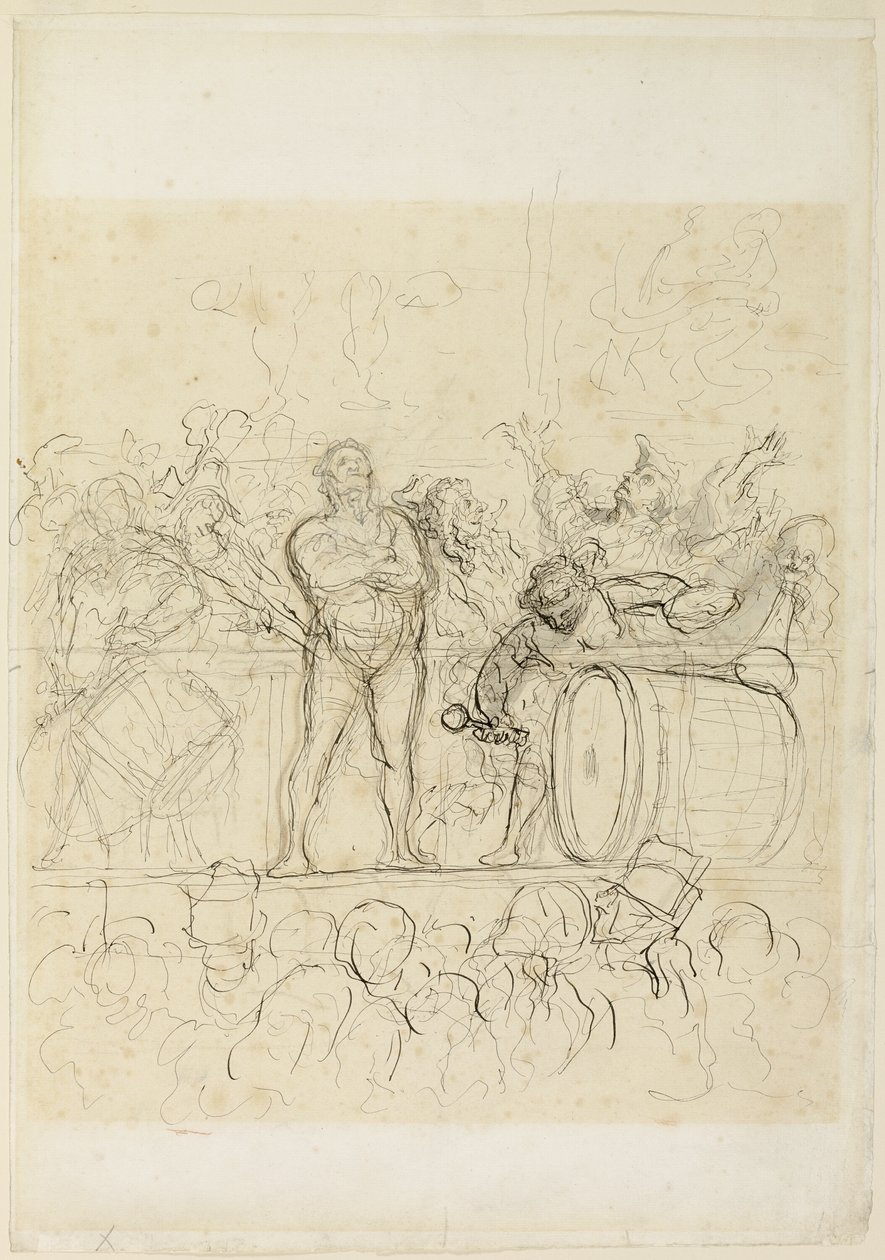 Lo spettacolo laterale (La Parade) da Honoré Victorin Daumier