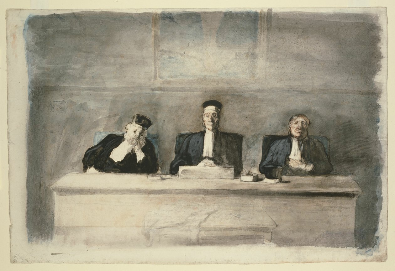 I tre giudici da Honoré Victorin Daumier