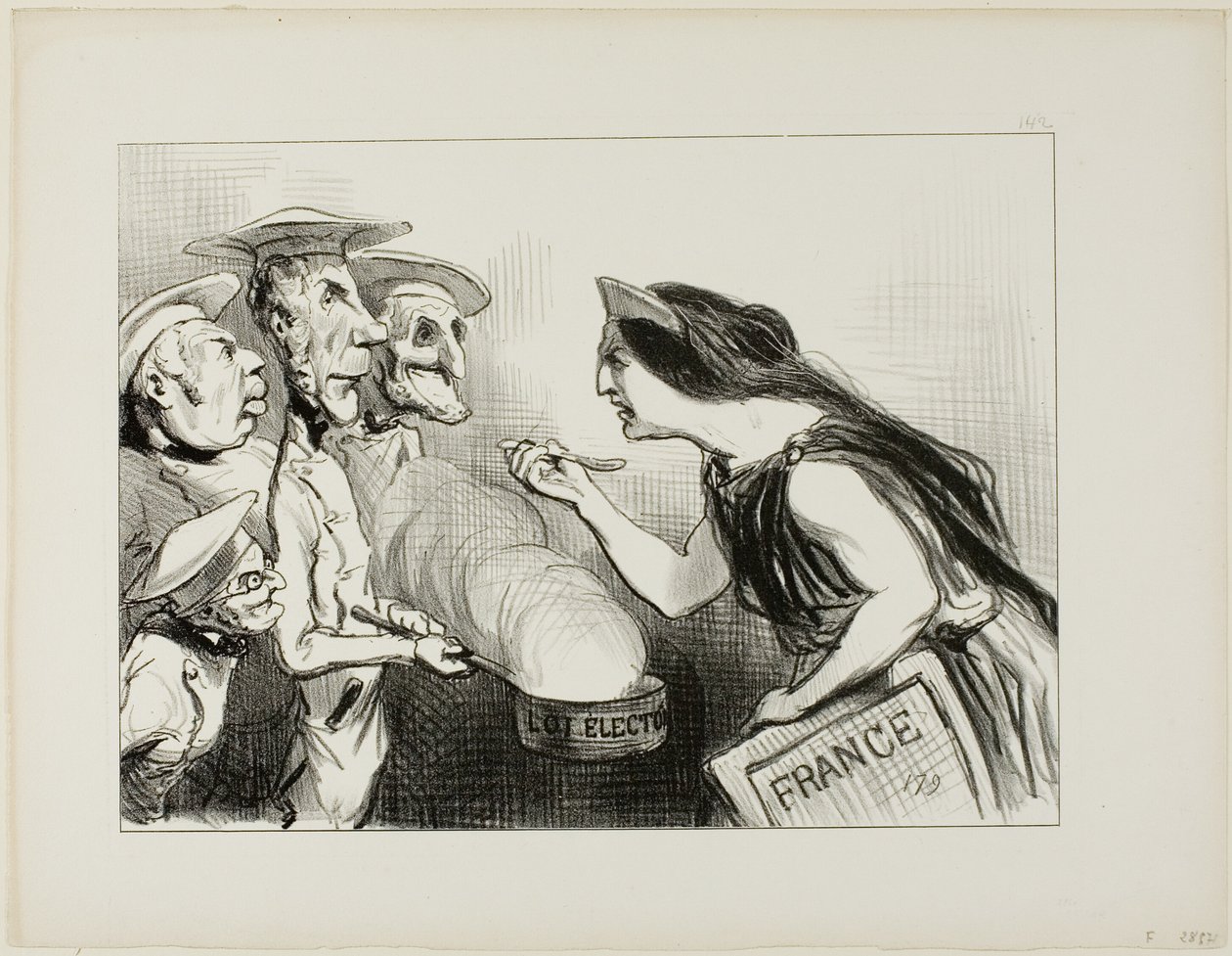 Troppi cuochi rovinano il brodo. "- Questo sa davvero di cattiva cucina", piatto 142 di Actualités da Honoré Victorin Daumier