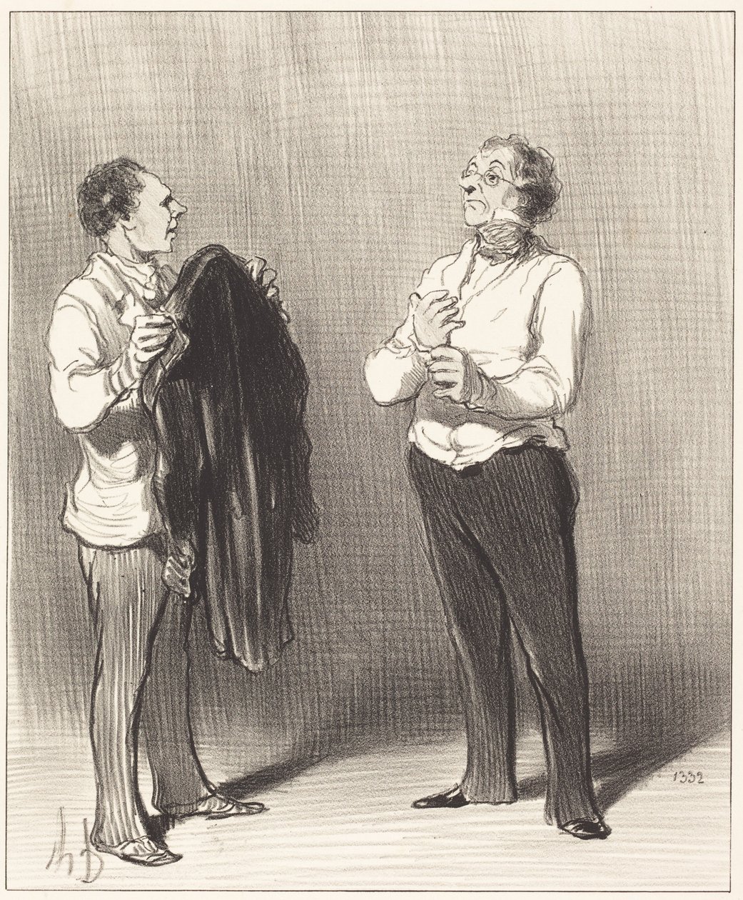 (Il domestico) - Il signore farebbe bene a... da Honoré Daumier