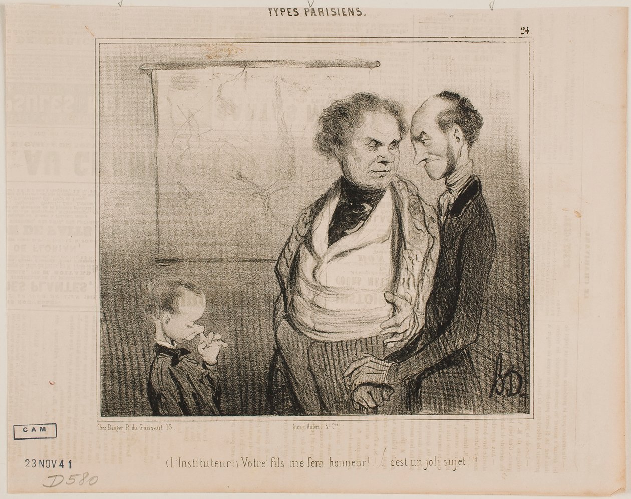 (Insegnante): Suo figlio mi renderà orgoglioso… da Honoré Daumier