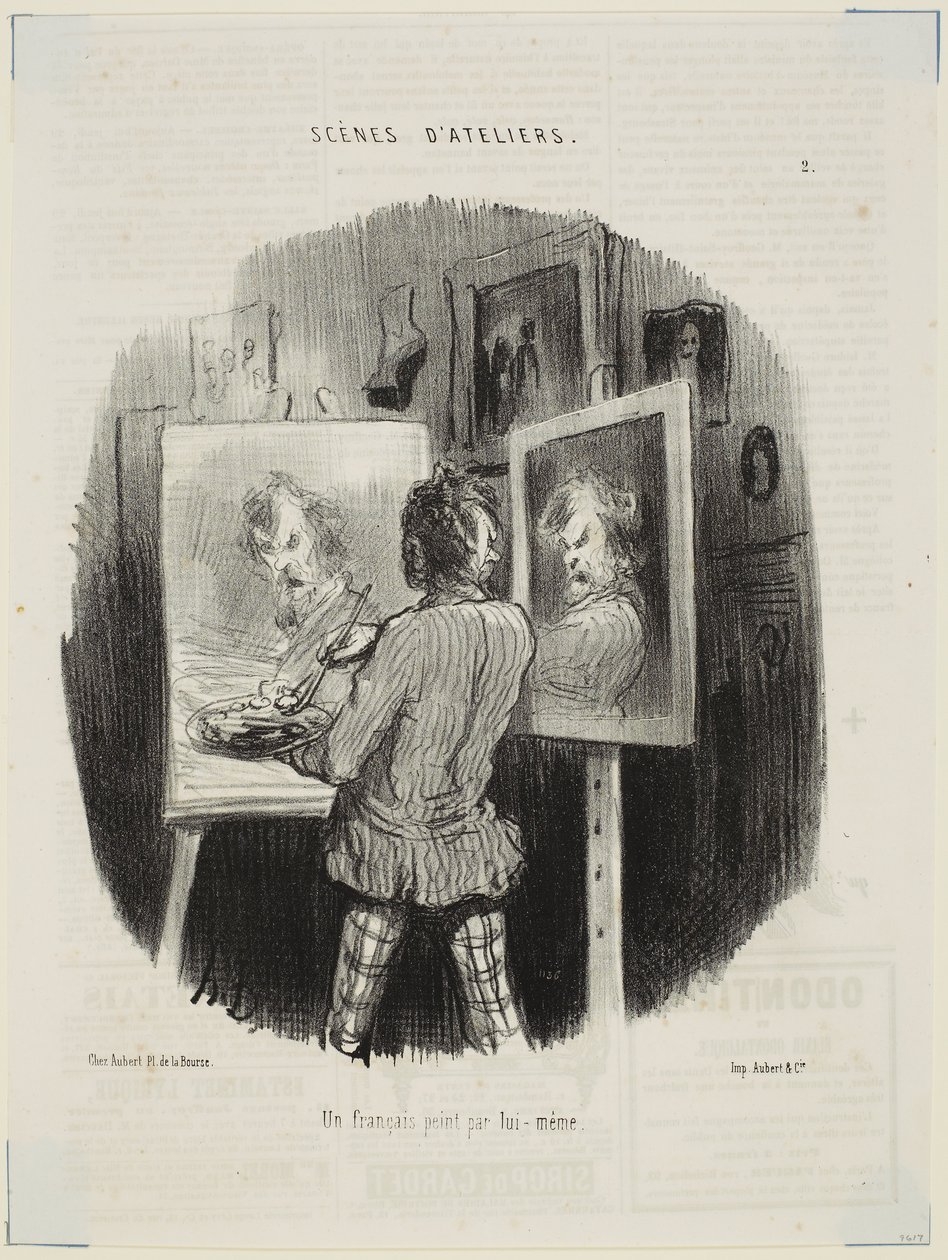 Un francese ritratto da se stesso da Honoré Daumier