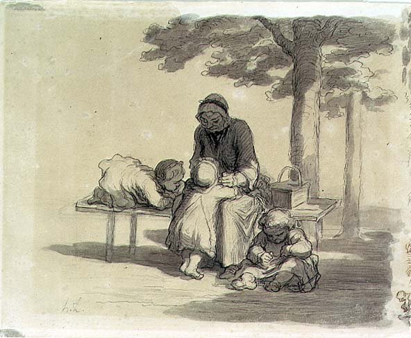 Una Nonna da Honoré Daumier
