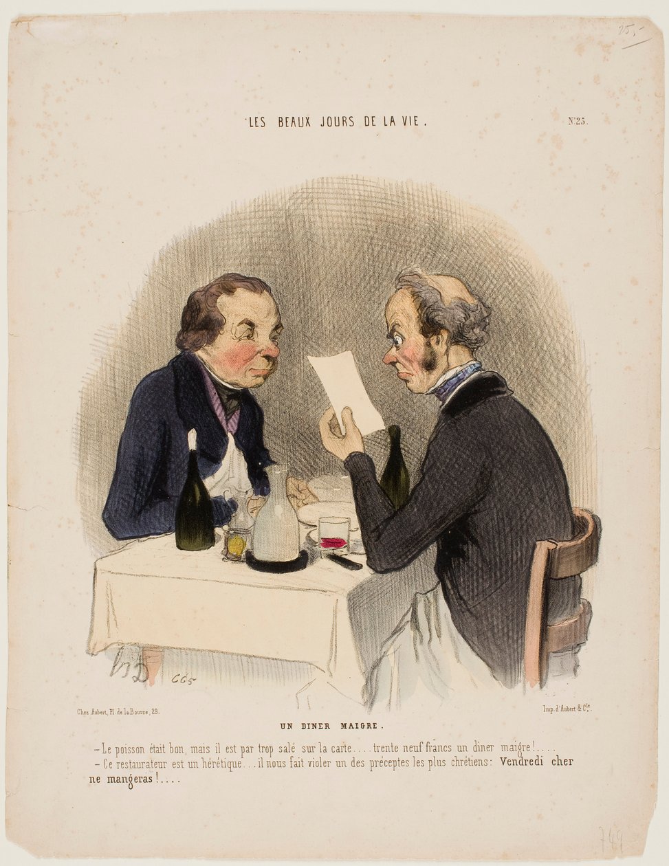 UN PASTO LEGGERO da Honoré Daumier