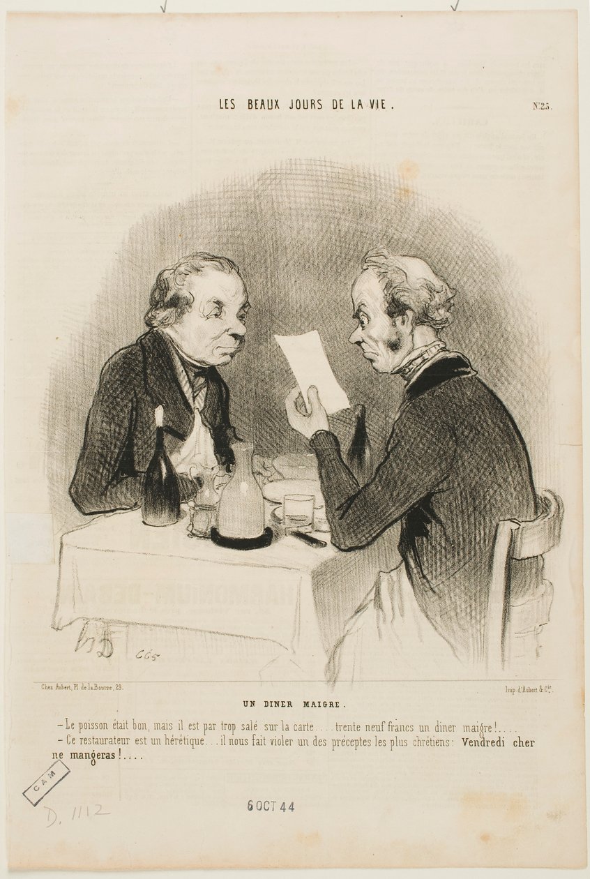 Un pasto leggero da Honoré Daumier