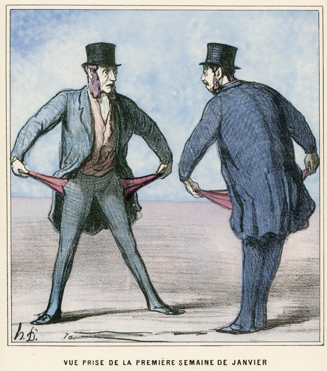 Un ritratto della prima settimana di gennaio da Honore Daumier