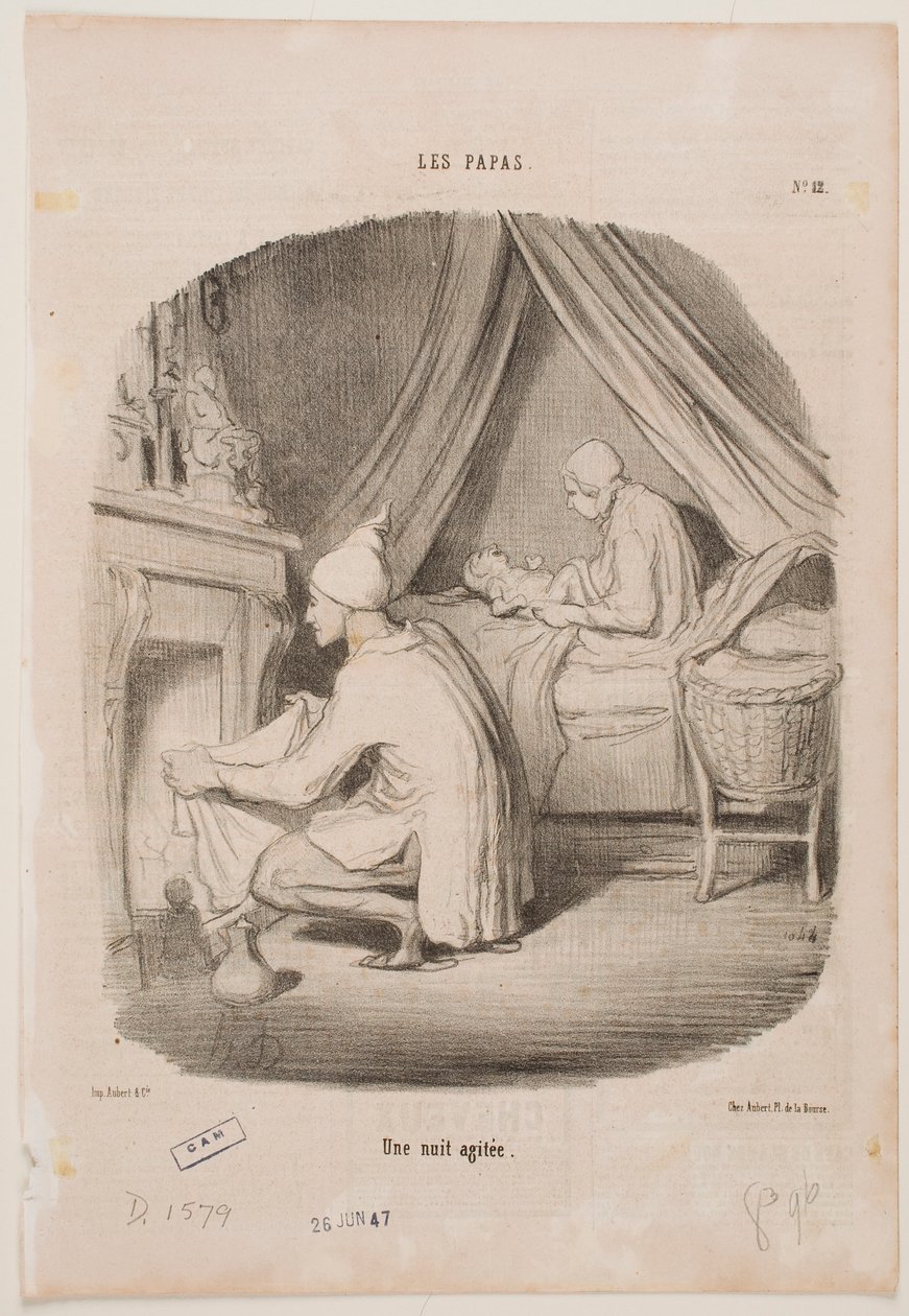 Una notte movimentata da Honoré Daumier