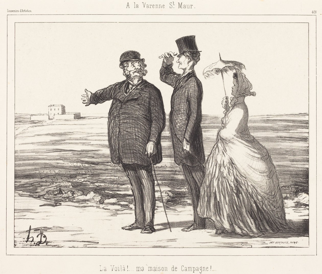 A La Varenne Saint-Maur da Honoré Daumier