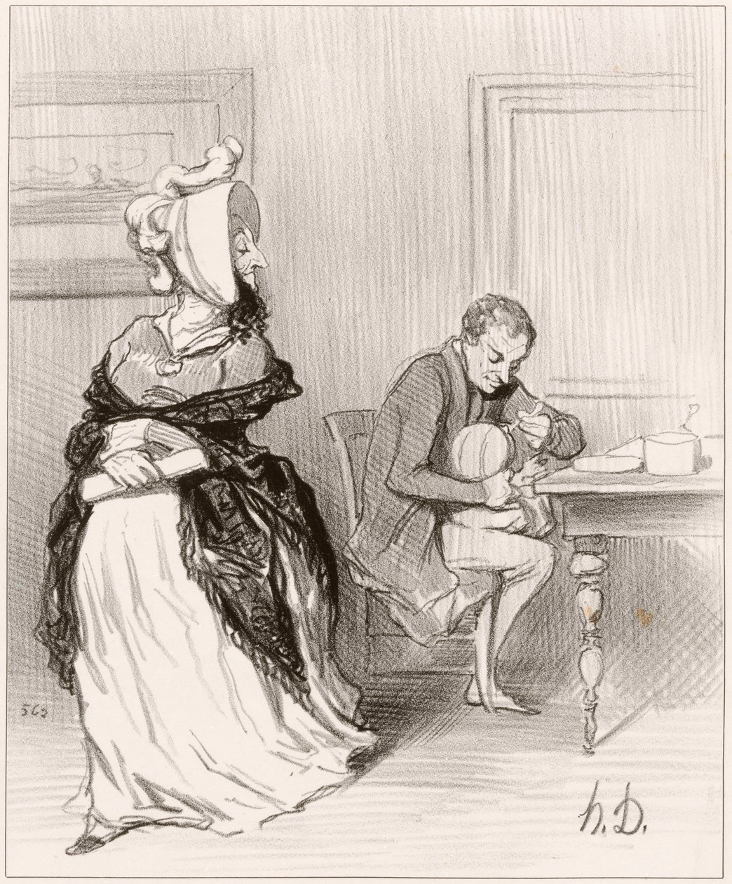 Addio, mio caro, vado dai miei editori... da Honoré Daumier