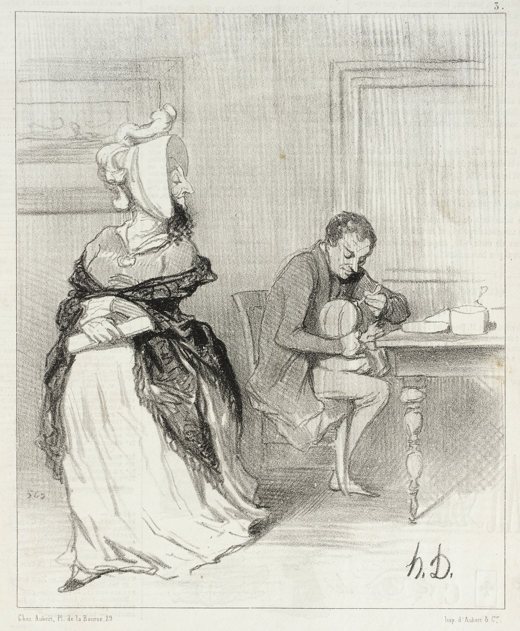 Addio, mio caro, vado dai miei editori! ... da Honoré Daumier
