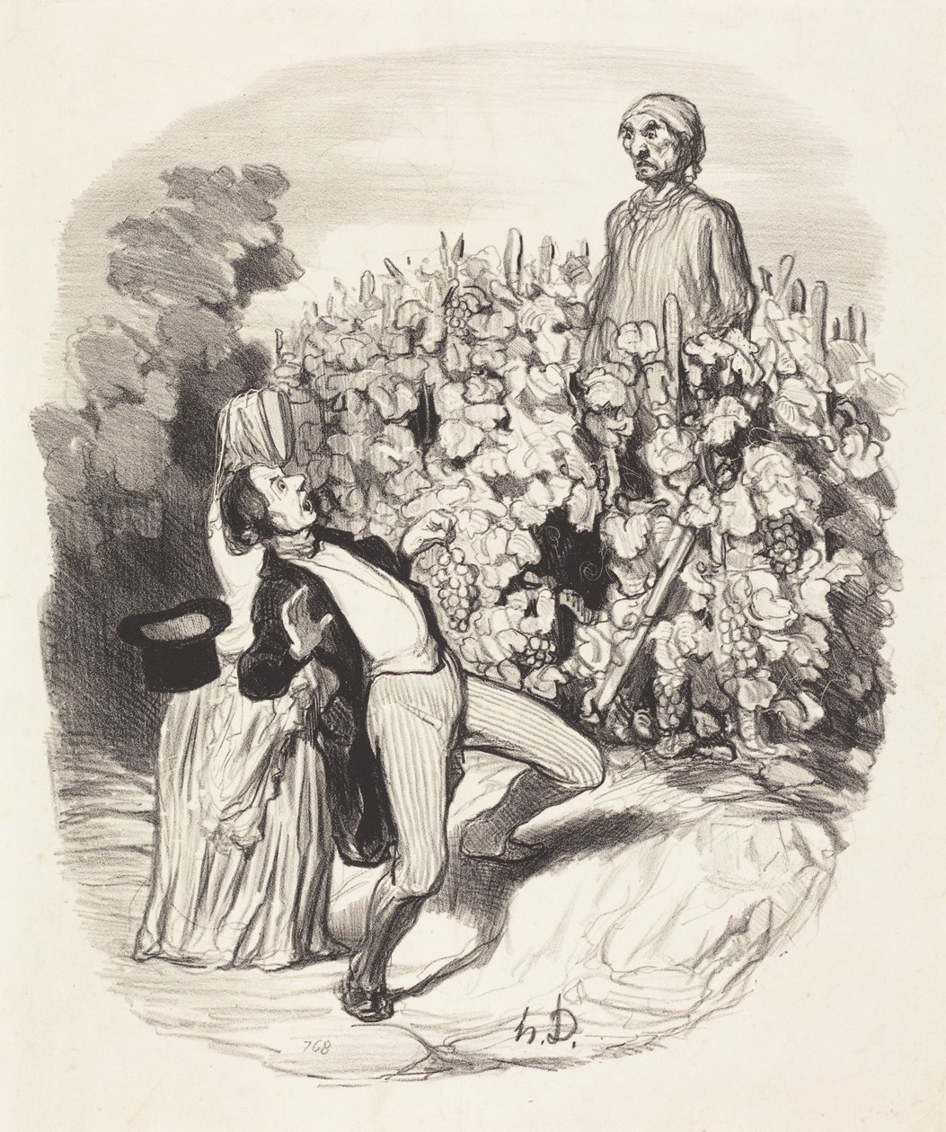 Ah! Accidenti, credo che siamo nei guai! da Honoré Daumier