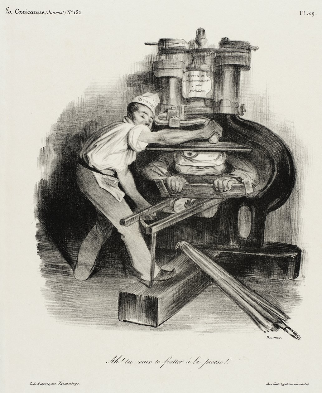 Ah! Vuoi metterti contro la stampa!! da Honoré Daumier