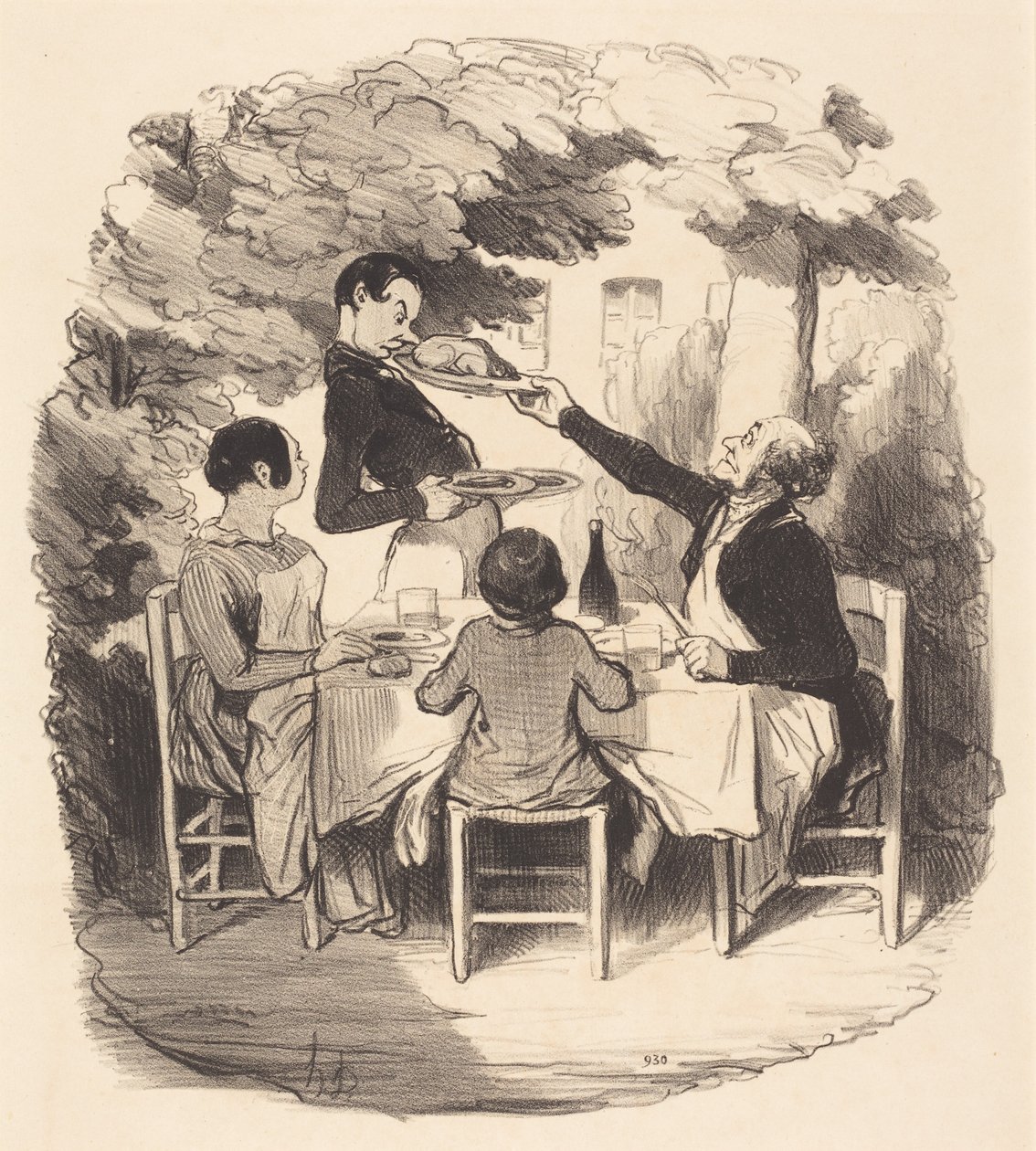 Ah! è fresco... ma tieni ragazzo... da Honoré Daumier