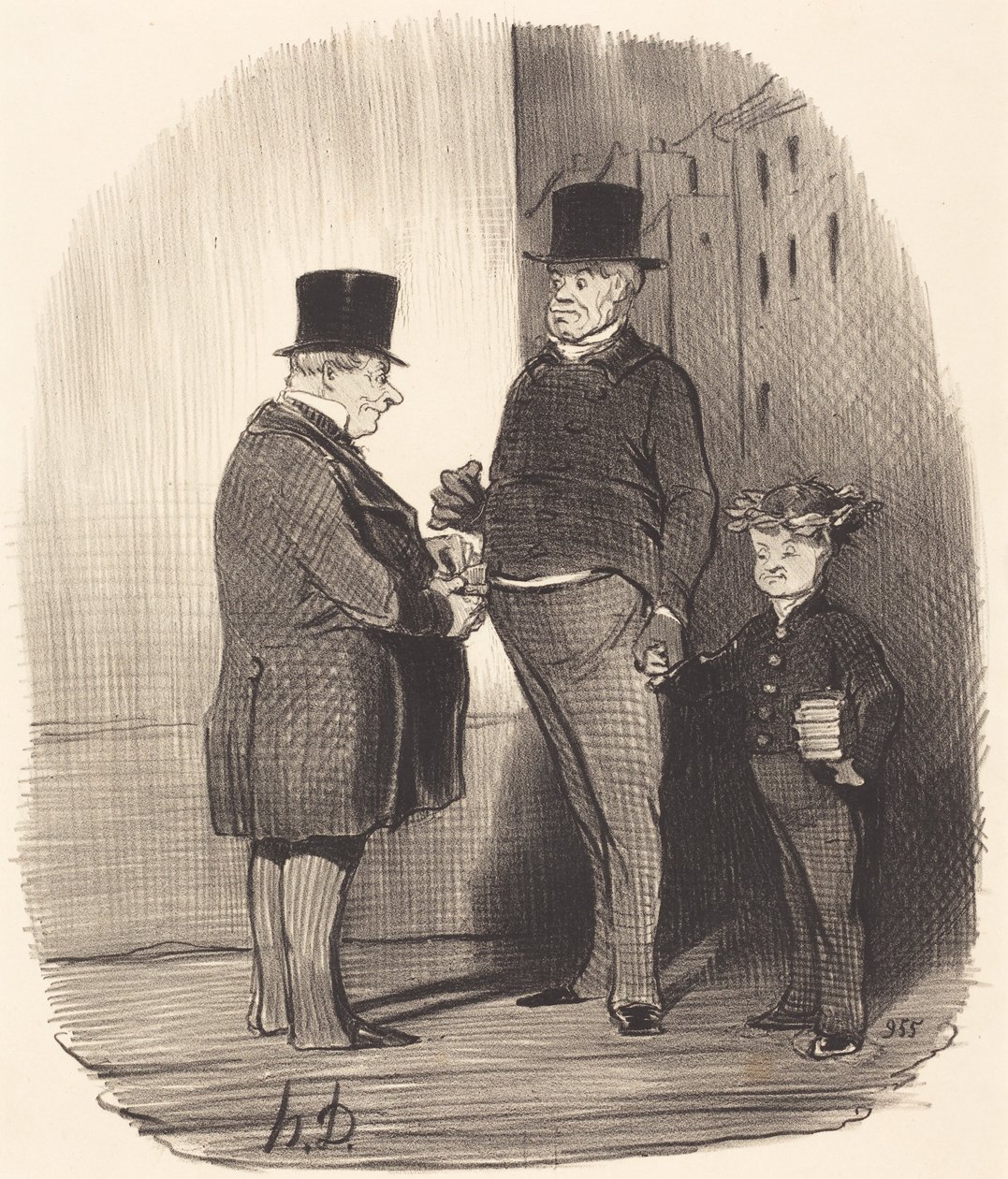 Ah! Lei è proprio bravo con i versi latini, giovanotto... da Honoré Daumier