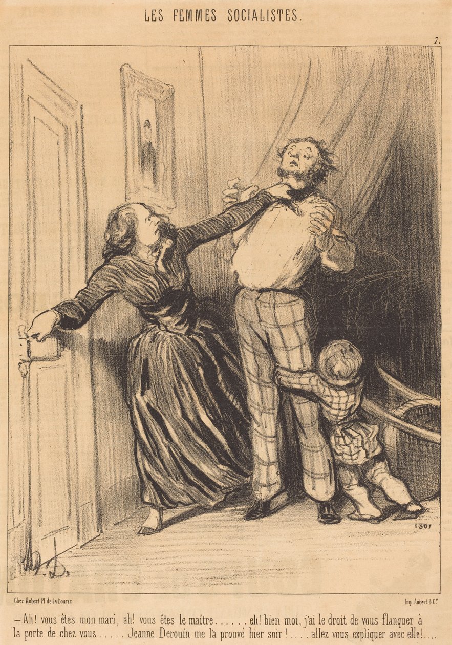 Ah! Siete mio marito, ah! Siete il padrone... da Honoré Daumier