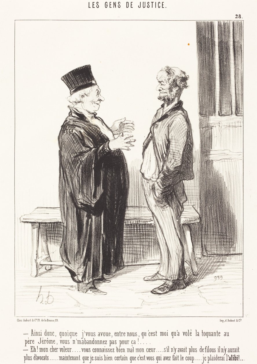 Dunque, benché vi confessi ... da Honoré Daumier