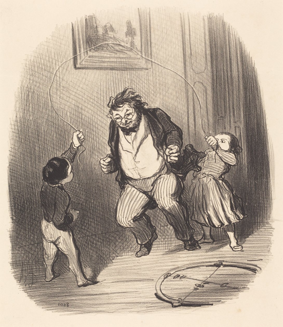 Dai, papà... ancora... trentadue giri!... da Honoré Daumier