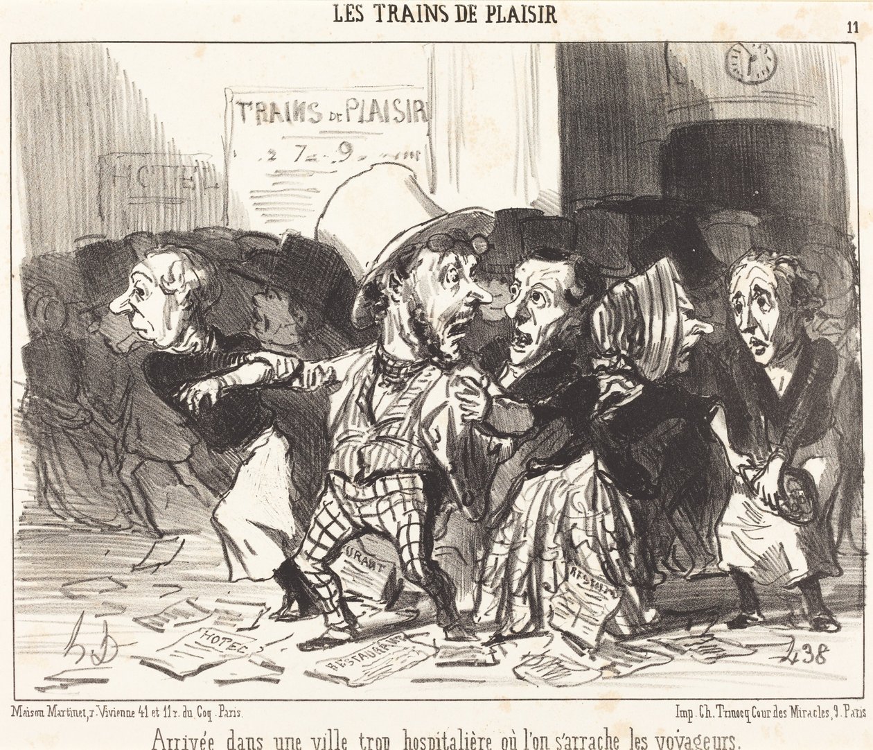 Arrivo in una città fin troppo ospitale... da Honoré Daumier