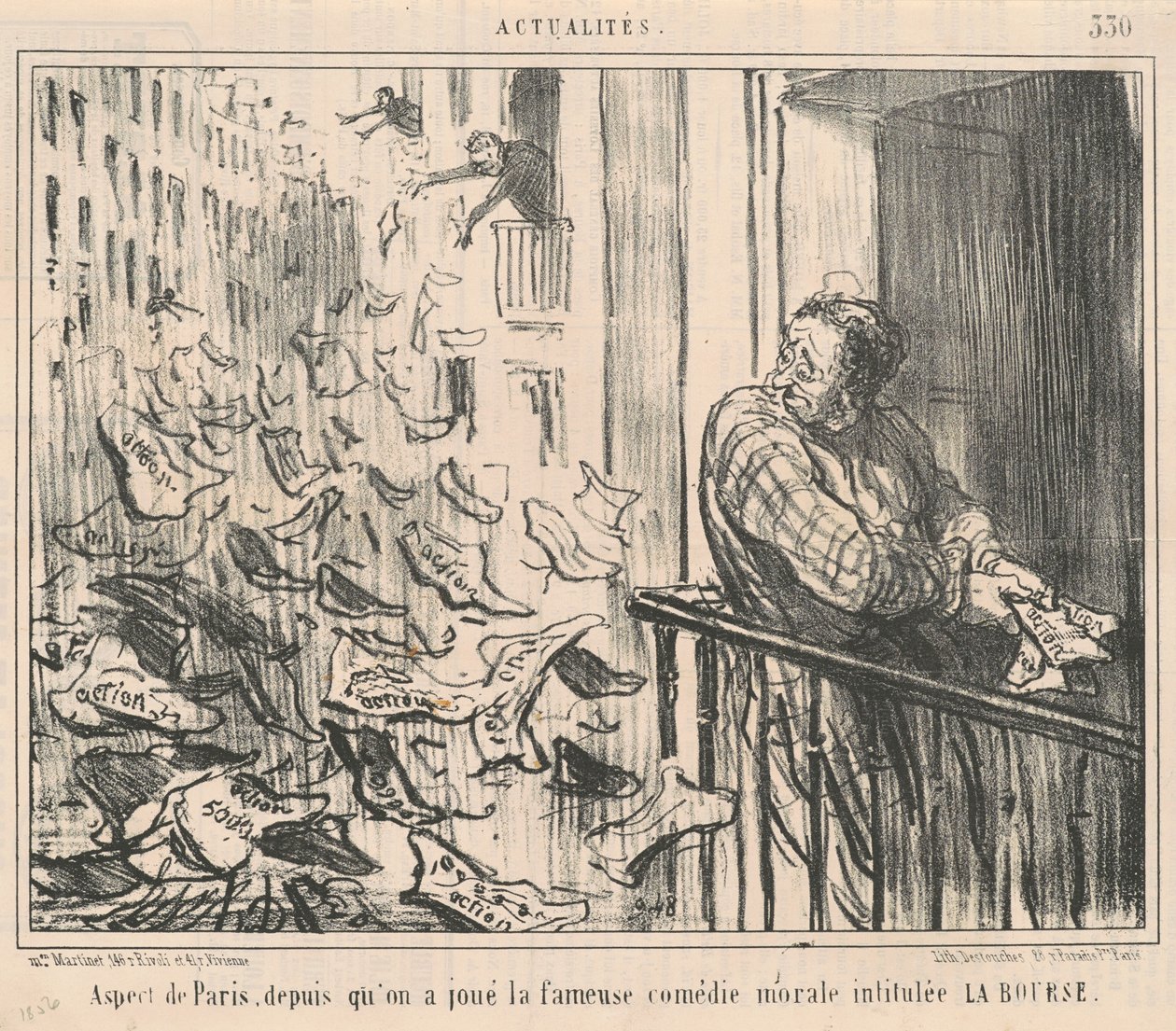 Aspetto di Parigi, da quando si è giocato da Honoré Daumier