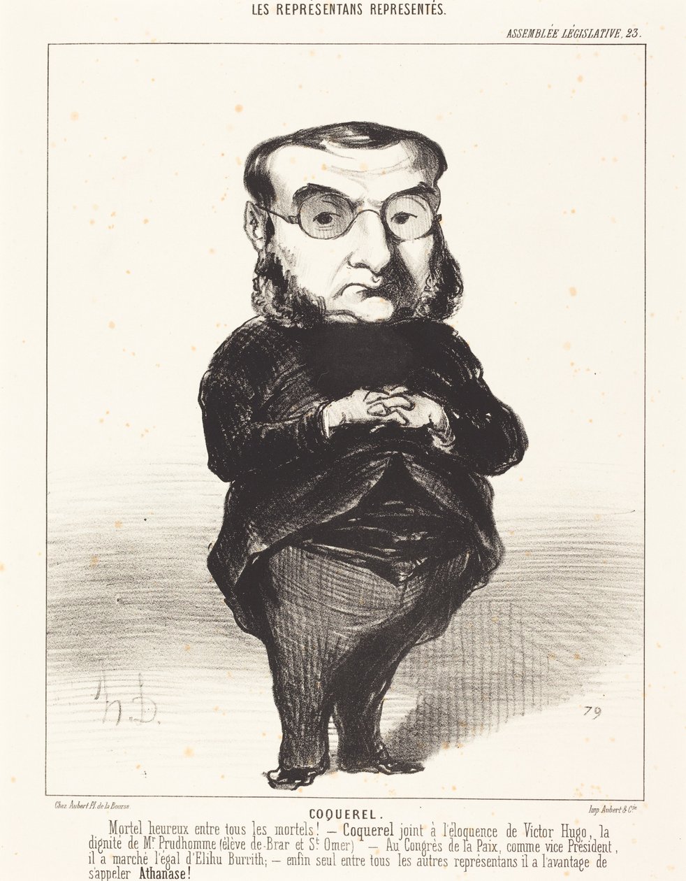 Ath. L. Charles Coquerel da Honoré Daumier