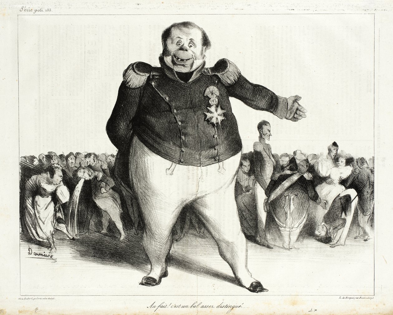 Davvero! È un ballo piuttosto distinto! da Honoré Daumier